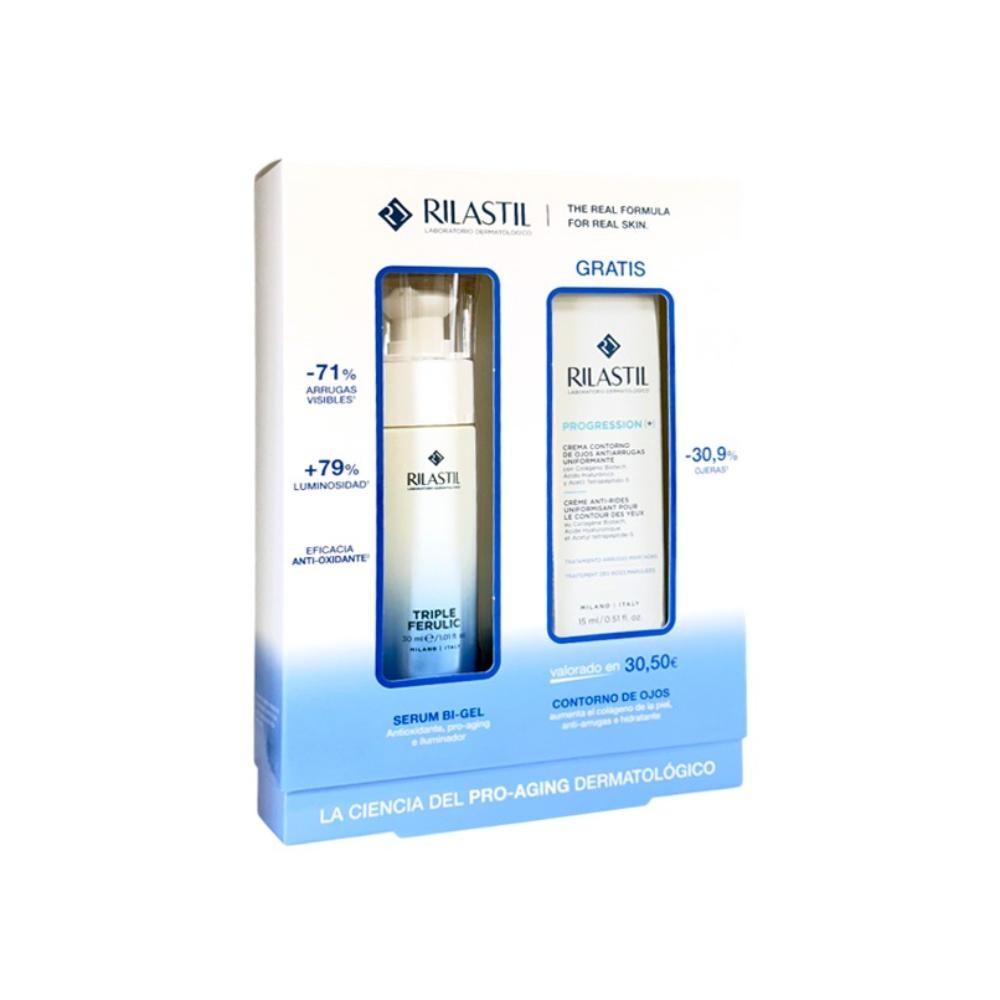 Rilastil Multirepair Triple Ferulic Serum Bi-Gel 30ml + Contorno de Ojos 15ml REGALO-1