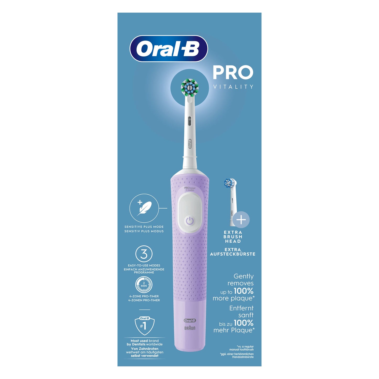 Oral-B Vitality Pro Spazzolino Elettrico Violetta 1 pz