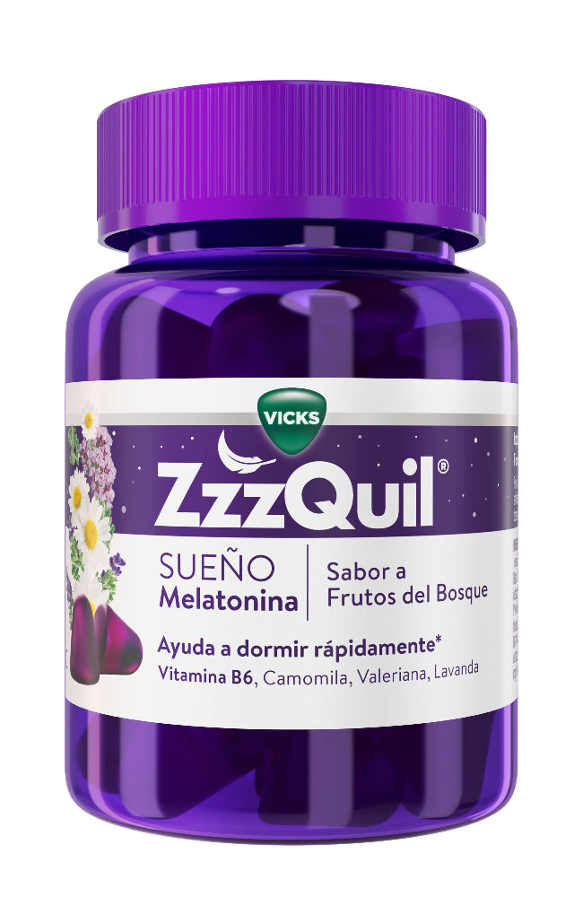 ZzzQuil Sueño Melatonina 60 + 30 Gummies