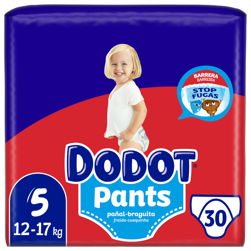 DODOT Pants Talla 5 (12-17 Kg) 30 unidades