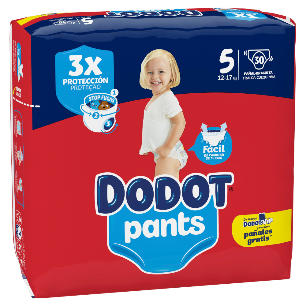 DODOT Pants Talla 5 (12-17 Kg) 30 unidades