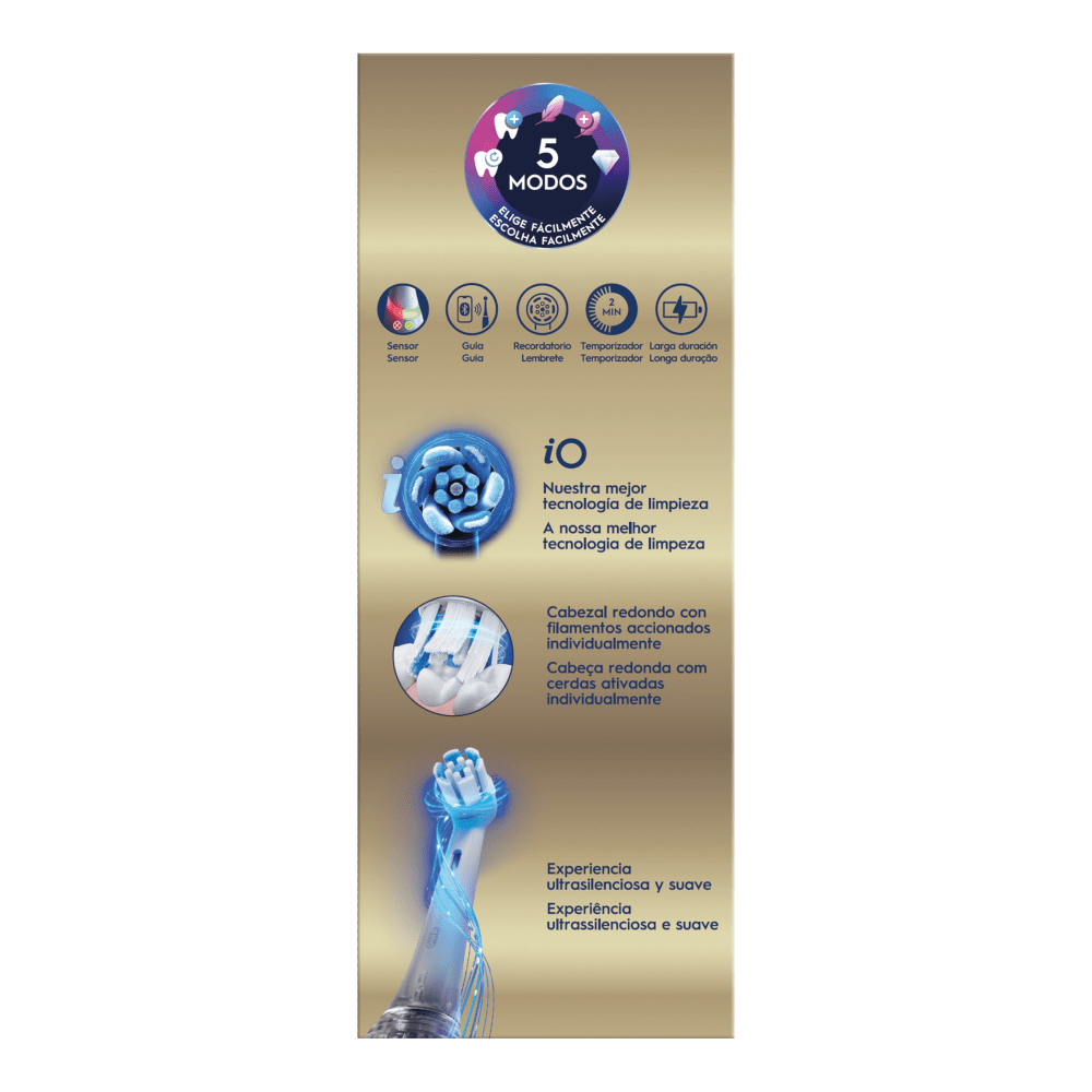 Oral-B iO 5 Cepillo de dientes eléctrico 4 cabezales Pack Regalo