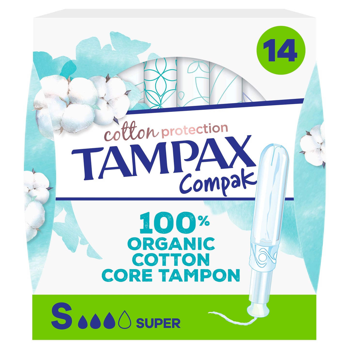 Assorbenti regolari in cotone organico TAMPAX 16 unità