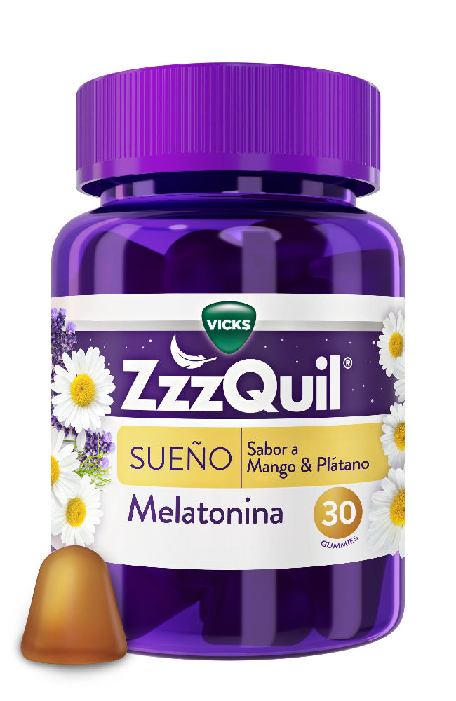 ZzzQuil Sueño Melatonina Sabor Mango & Plátano 30 Gummies