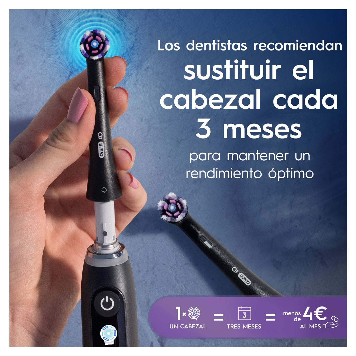 Oral-B iO Radiant White Cabezal de Reemplazo 4 uds
