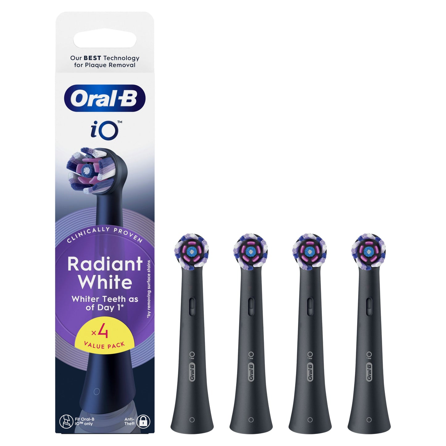 Oral-B iO Radiant White Cabezal de Reemplazo 4 uds