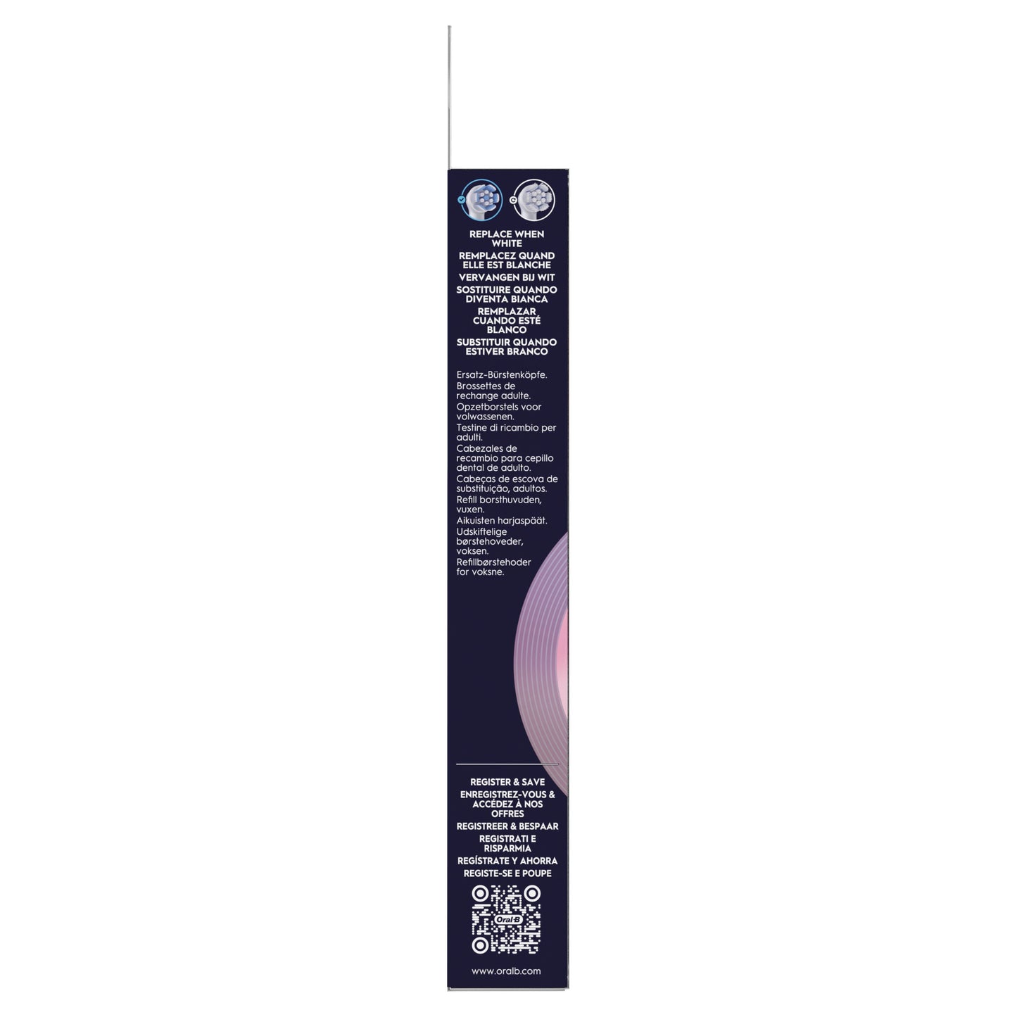 Oral-B iO Gentle Care Têtes de Brosse Blanches 6 pcs