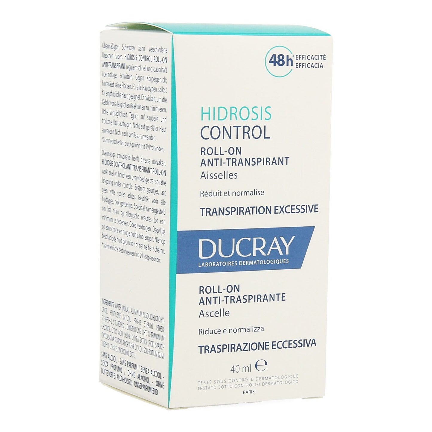 DUCRAY Hidrosis Control Roll-On Antitranspirante 40ML-1
