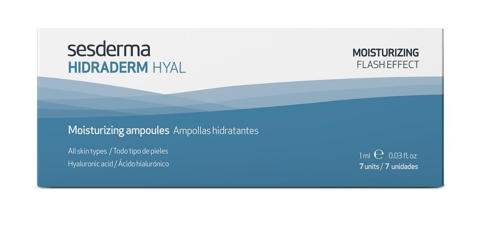 SESDERMA Hidraderm Hyal Ampollas Hidratantes Ácido Hialurónico 7 ampollas-1