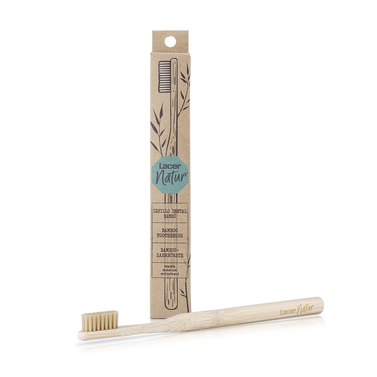 LACER Natur Cepillo de Dientes Ecológico de Bambú (medio)-1