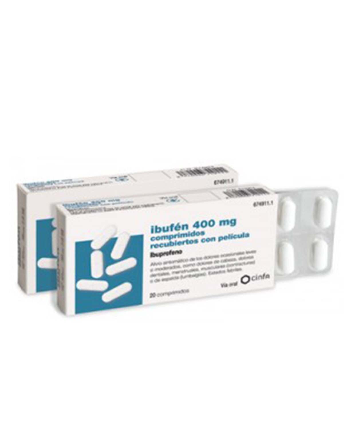 IBUFEN 400 MG 20 COMPRIMIDOS RECUBIERTOS-1