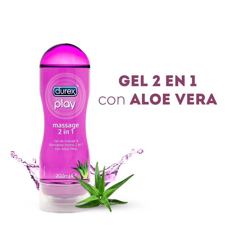 DUREX Play Masaje Relajante Lubricante Íntimo 2en1 Aloe Vera 200ml-5
