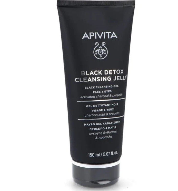Apivita Gel Limpiador Negro Detox Rostro y Ojos 150ml-1