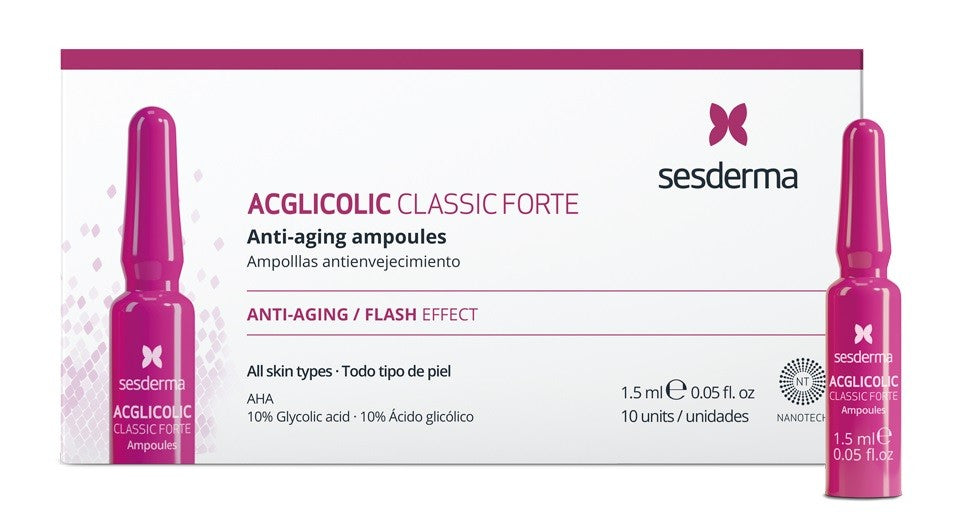 SESDERMA Acglicolic Classic Forte Antienvejecimiento 10 ampollas-2