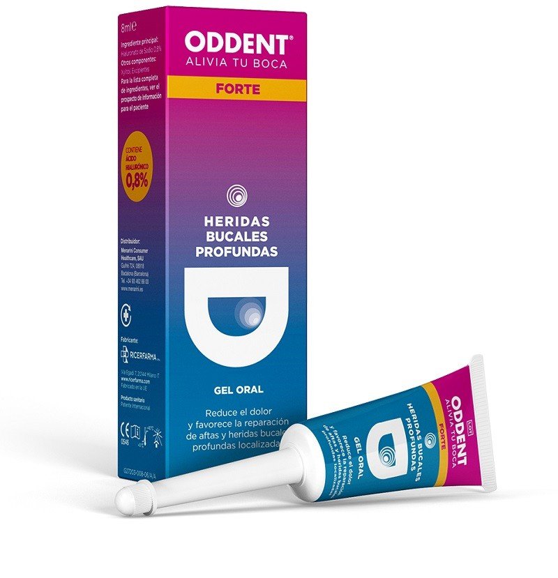 ODDENT Forte Gel Oral Llagas y Heridas Bucales más Profundas 8ml-1