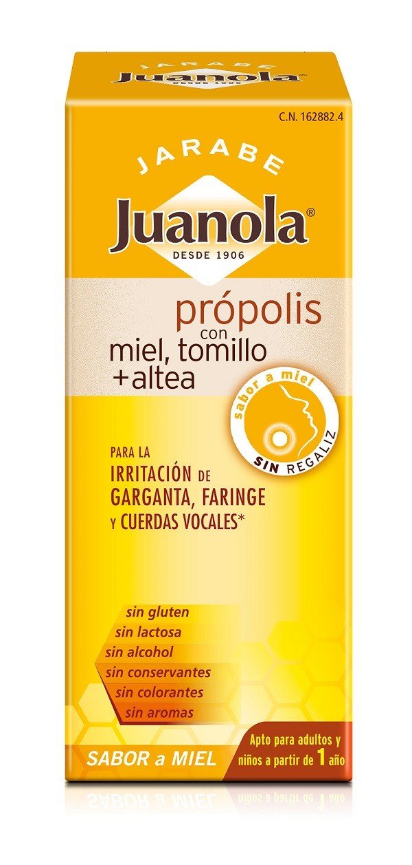 JUANOLA Jarabe Própolis con Miel, Tomillo y Altea Sabor Miel 150ml-2