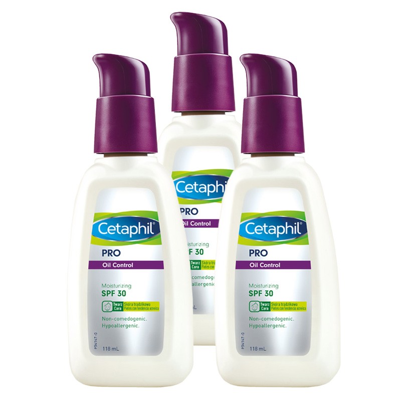 CETAPHIL Triplo CETAPHIL PRO Oil Control hidratante con SPF 30 3x118ML-2