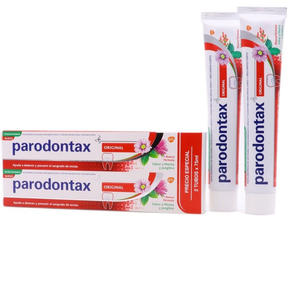 PARODONTAX Duplo Dentífrico Original sabor Menta y Jengibre 2x75ml-1