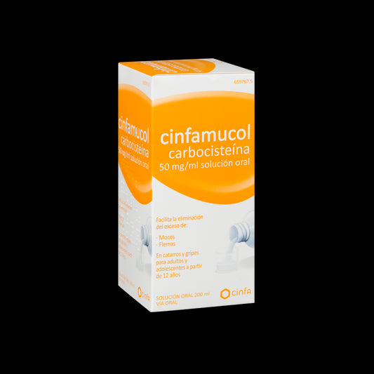 Cinfamucol Carbocisteína Solución Oral 200ML-1