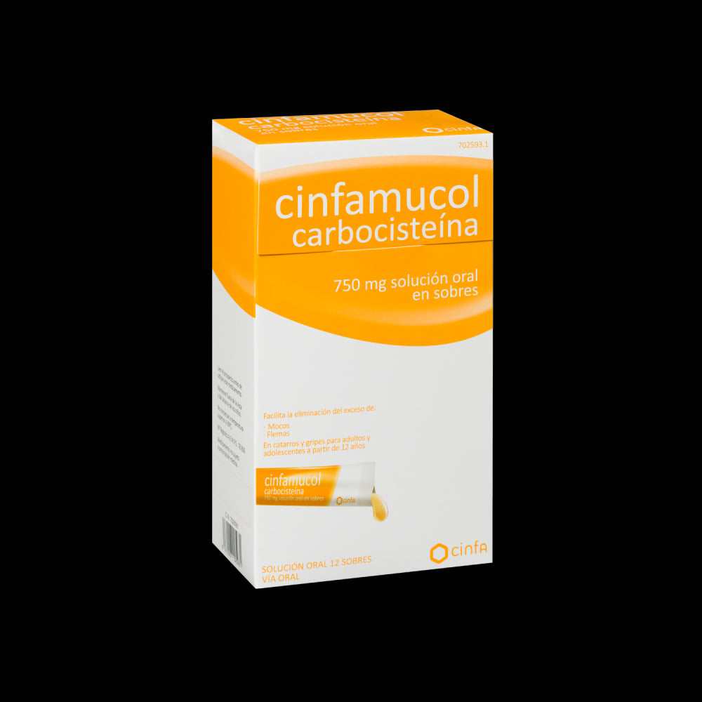 Cinfamucol Carbocisteína 750MG 12 Sobres-1