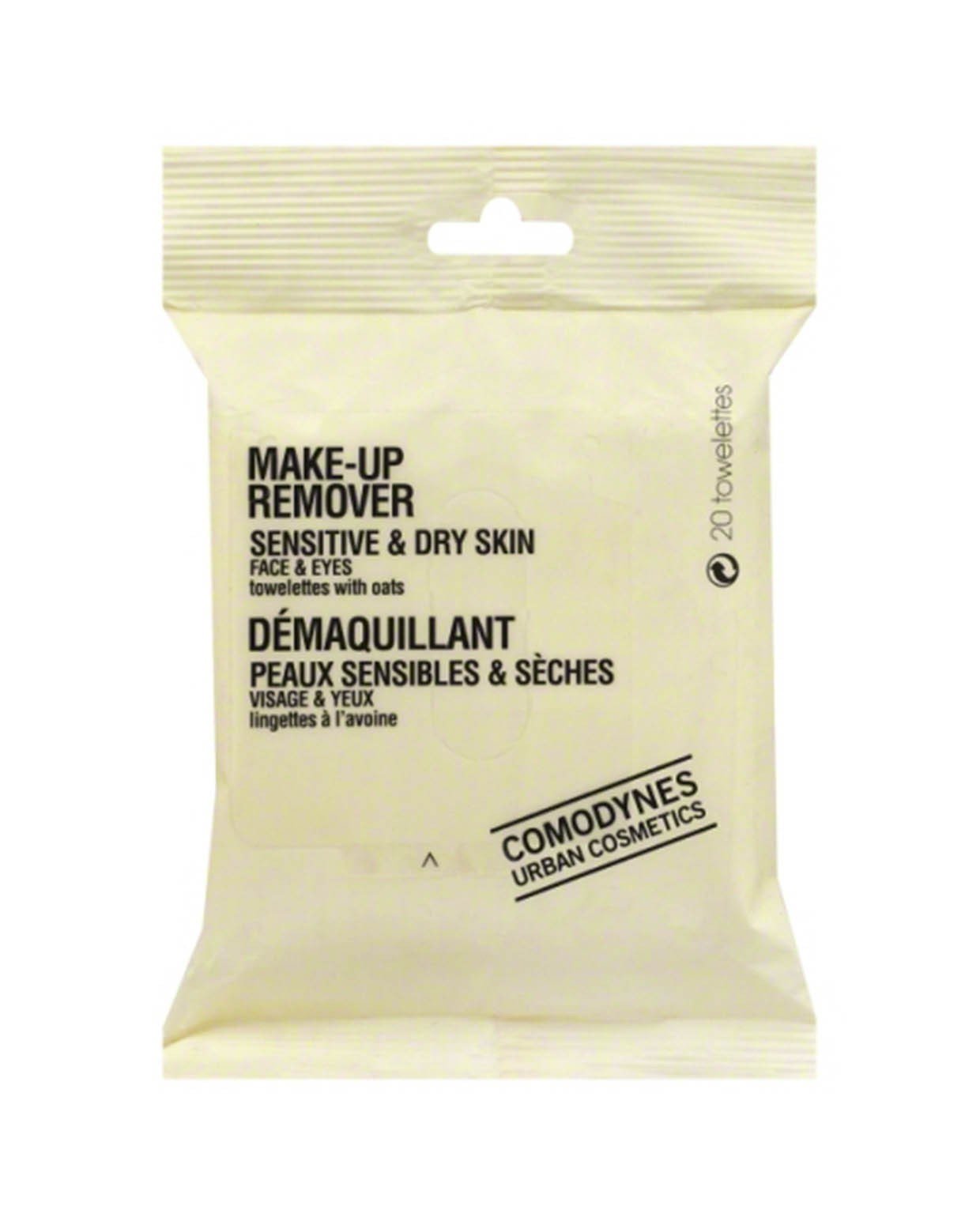 COMODYNES Make-Up Remover Dry Skin 20 Toallitas-1
