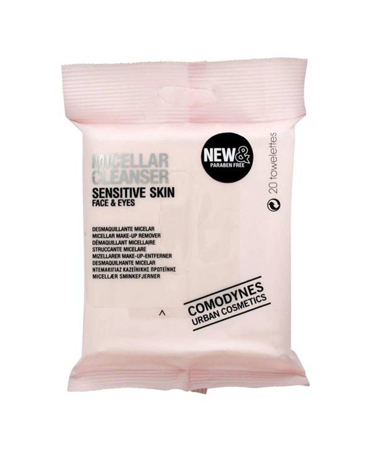 COMODYNES Make-Up Remover Sensitive Micellar 20 Toallitas-1