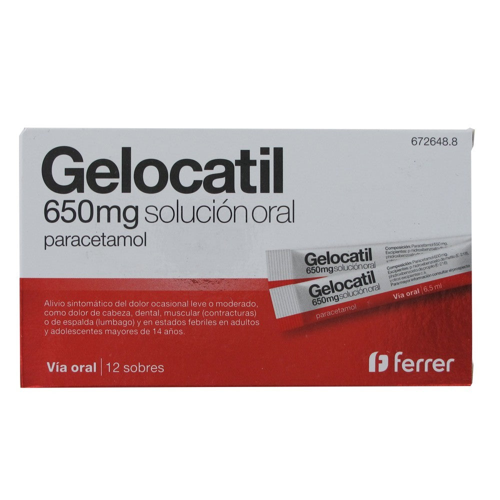 Gelocatil 650MG 12 Sobres Solución Oral-1