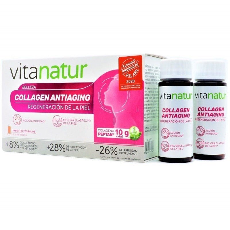 Vitanatur Collagen Antiaging 10 Viales Sabor Frutos Rojos-2