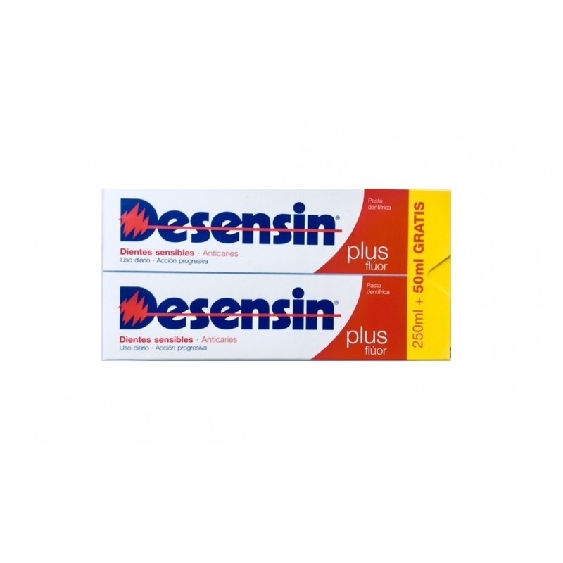 DESENSIN Plus Flúor Pasta Dentífrica Duplo 2x150ml-1
