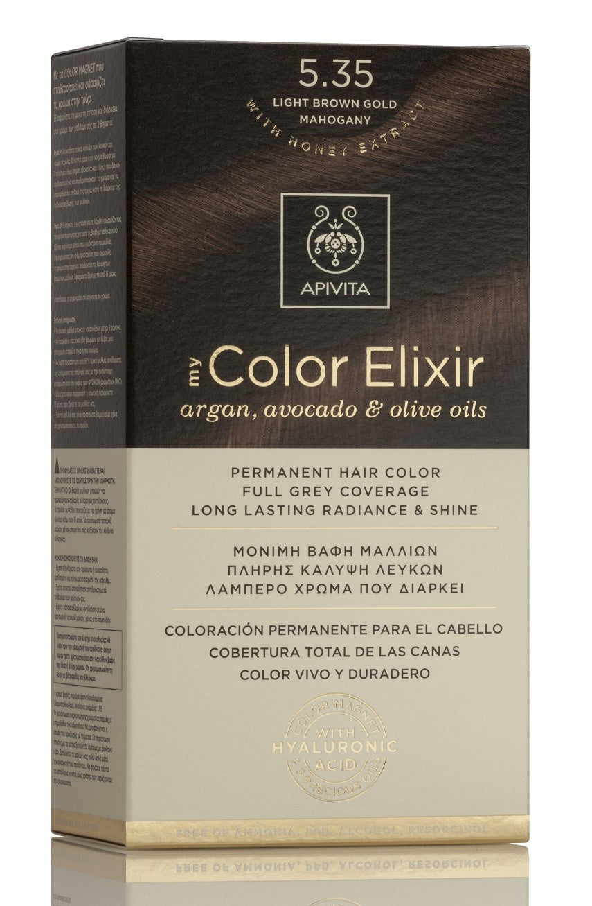 APIVITA Tinte 5.35 Castaño Claro Dorado Caoba My Color Elixir-1