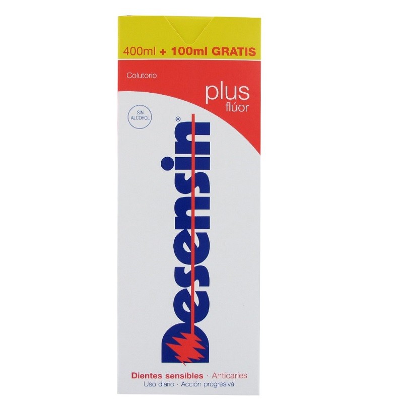 DESENSIN Plus Flúor Colutorio Bucal 400ml + 100ml GRATIS-3