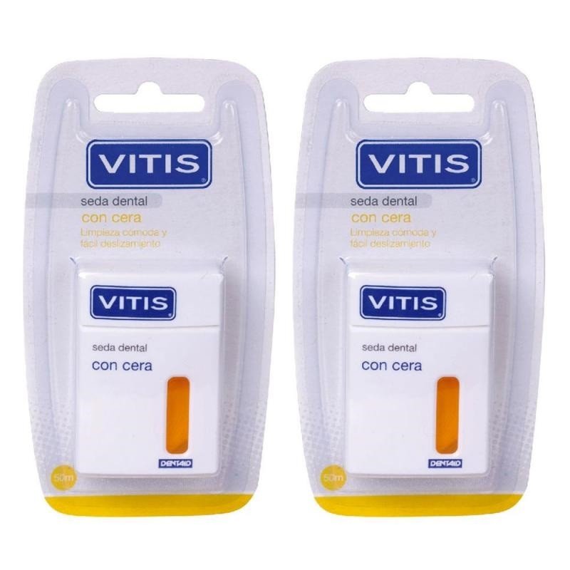 VITIS Duplo Seda Dental Con Cera 2x50m-1