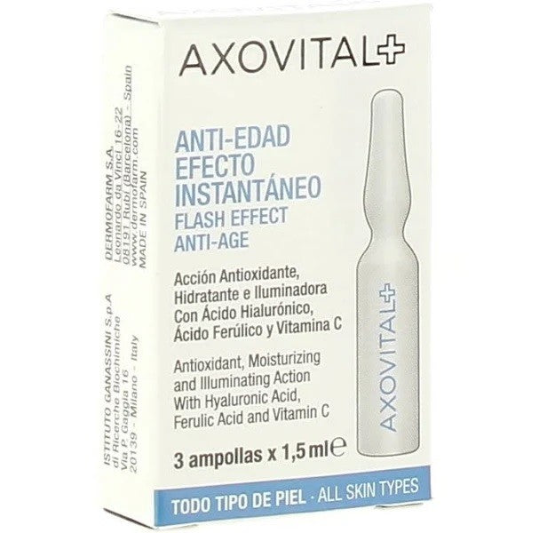 AXOVITAL Ampollas Flash Anti-Edad 3uds x 1,5ml-1