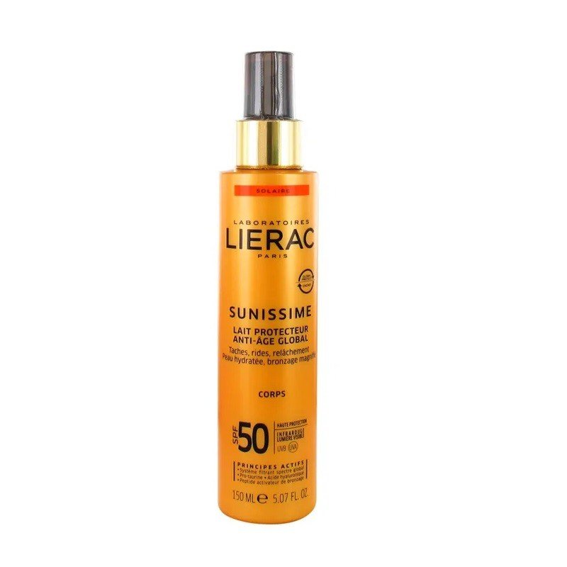 LIERAC Sunissime Leche Protectora Antiedad en Spray Spf50+ Corporal 150ml-1