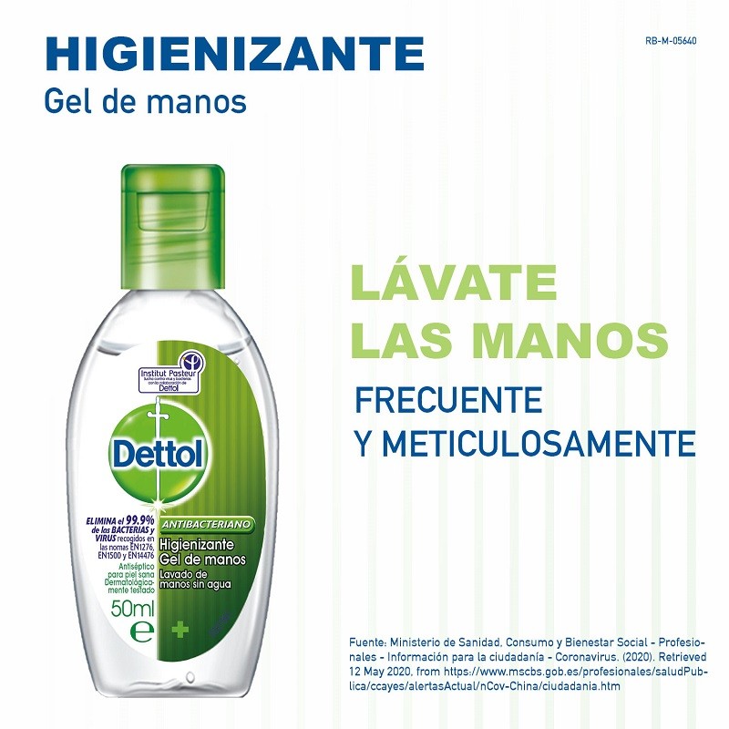 DETTOL Duplo Gel de Manos Antibacteriano 2x50ml-3