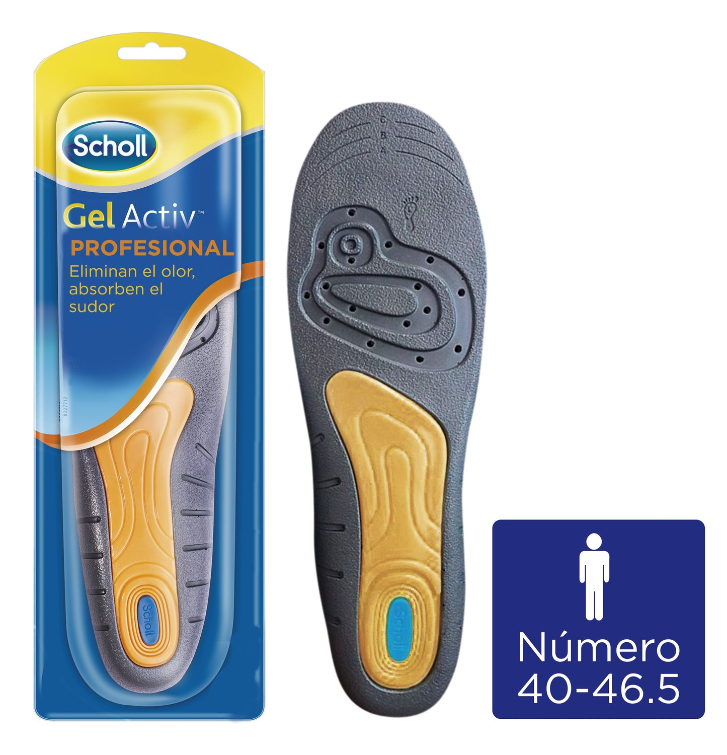 SCHOLL Plantilla Gel Activ Profesional Hombre Talla 40 - 46.5-1