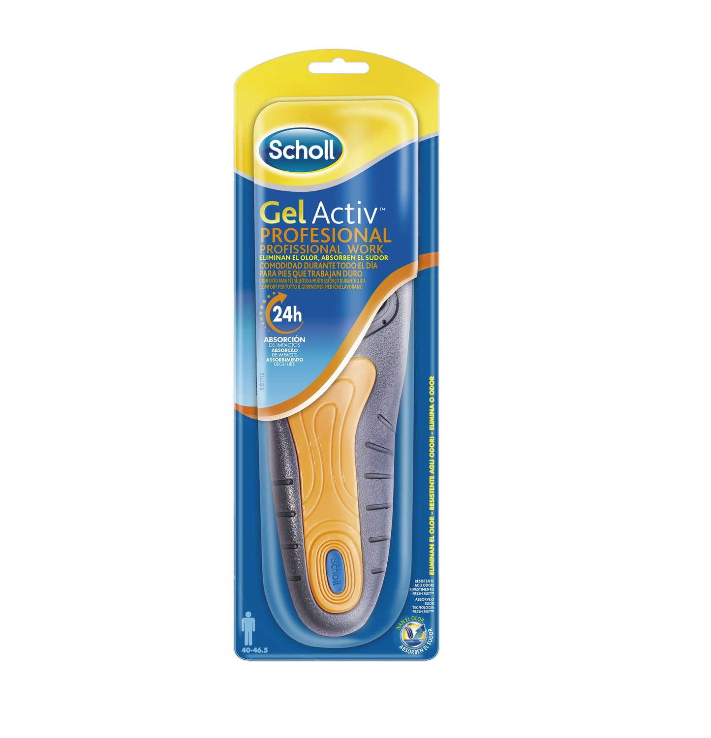 SCHOLL Plantilla Gel Activ Profesional Hombre Talla 40 - 46.5-2