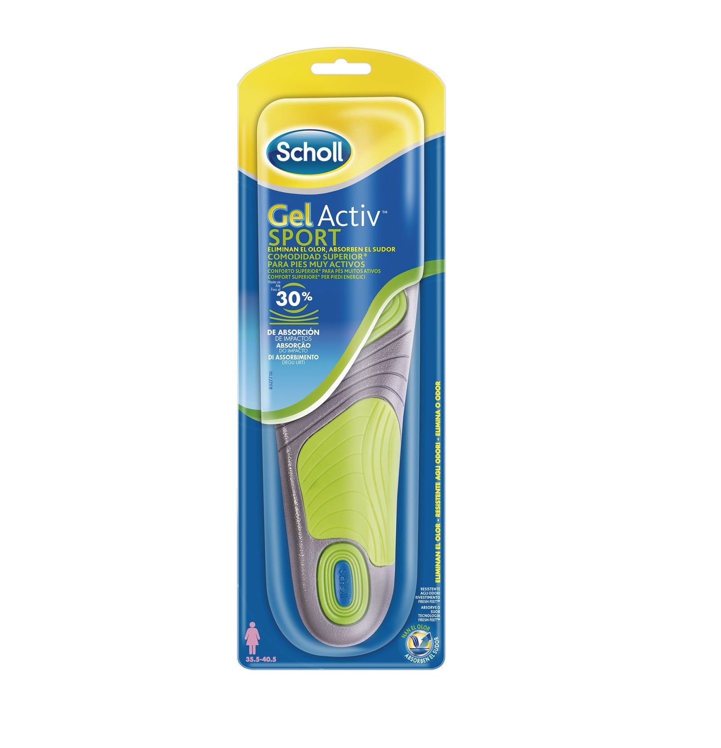 SCHOLL Plantilla Gel Activ Sport Mujer Talla 35.5 - 40.5-2