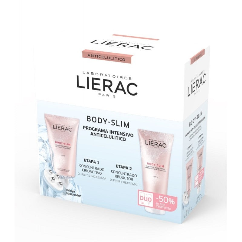 LIERAC Body-Slim Dúo Crioactivo Anticelulítico 150ml + Concentrado Reductor 200ml + Masajeador de REGALO-1