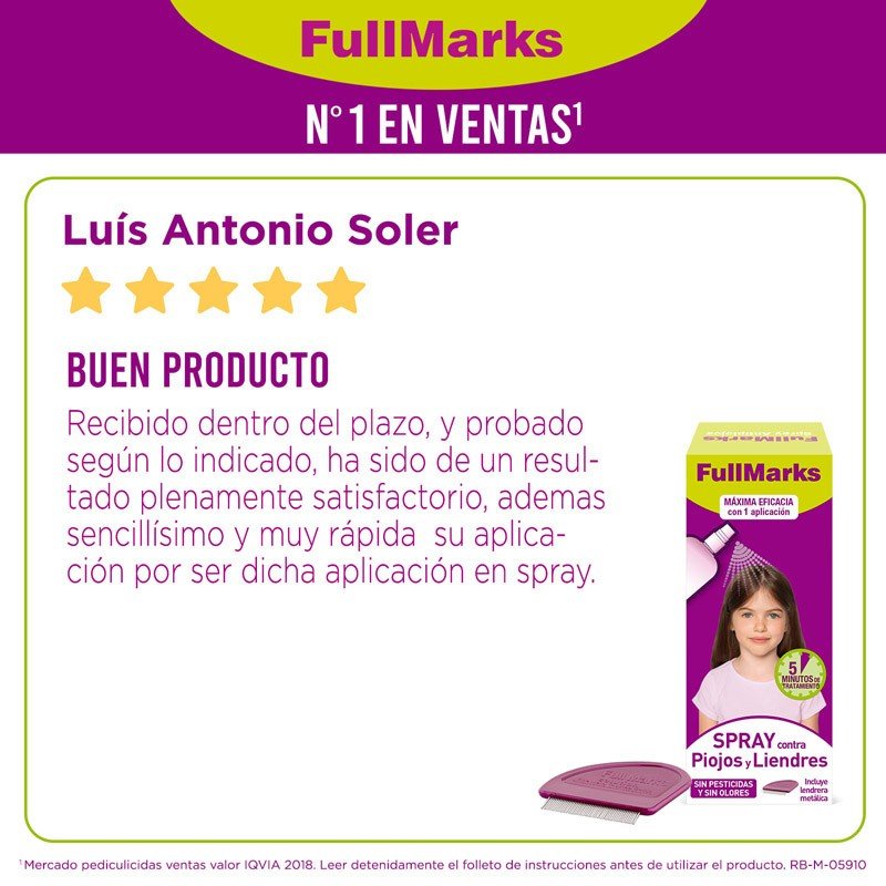 FULLMARKS Spray Antipiojos 150ml-6