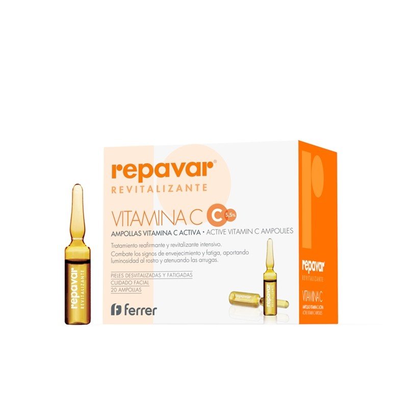REPAVAR Revitalizante Vitamina C 20 Ampollas-1