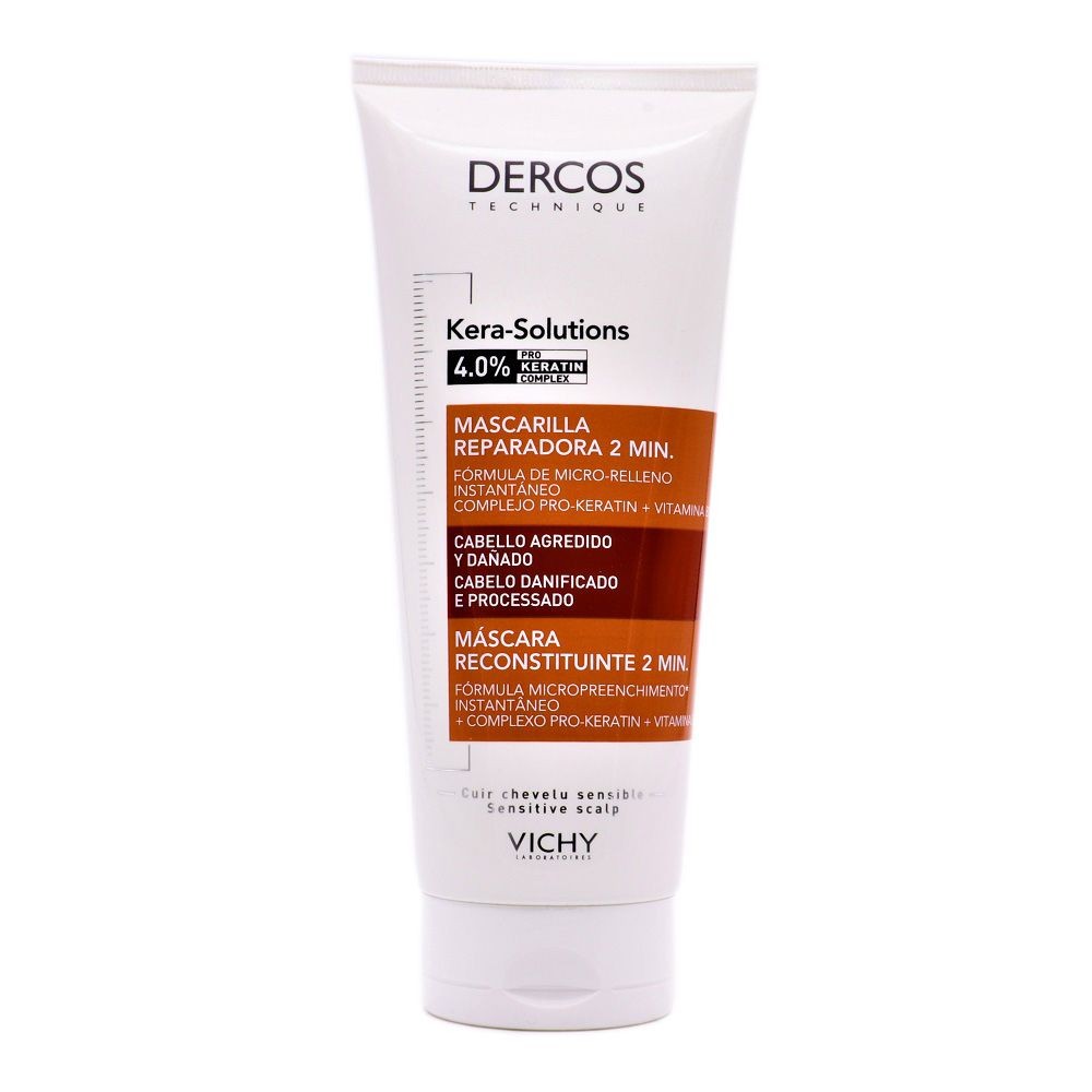 VICHY Dercos Kera Solutions Mascarilla Reparadora 2 minutos 200ml-3
