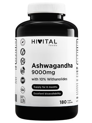 Hivital Ashwagandha 9000 mg Duplo 2x180 cápsulas