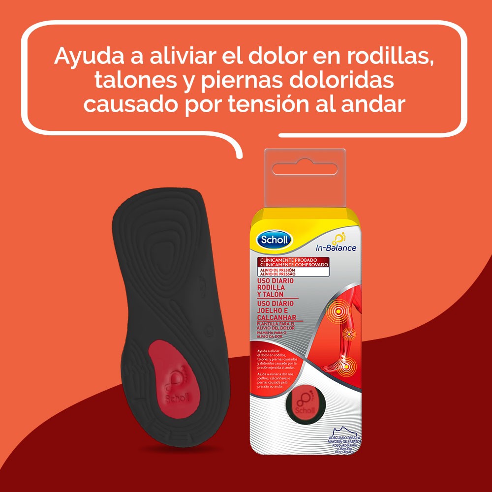 SCHOLL Plantillas In-Balance Alivio Rodilla y Talón talla S (37-39,5)-4