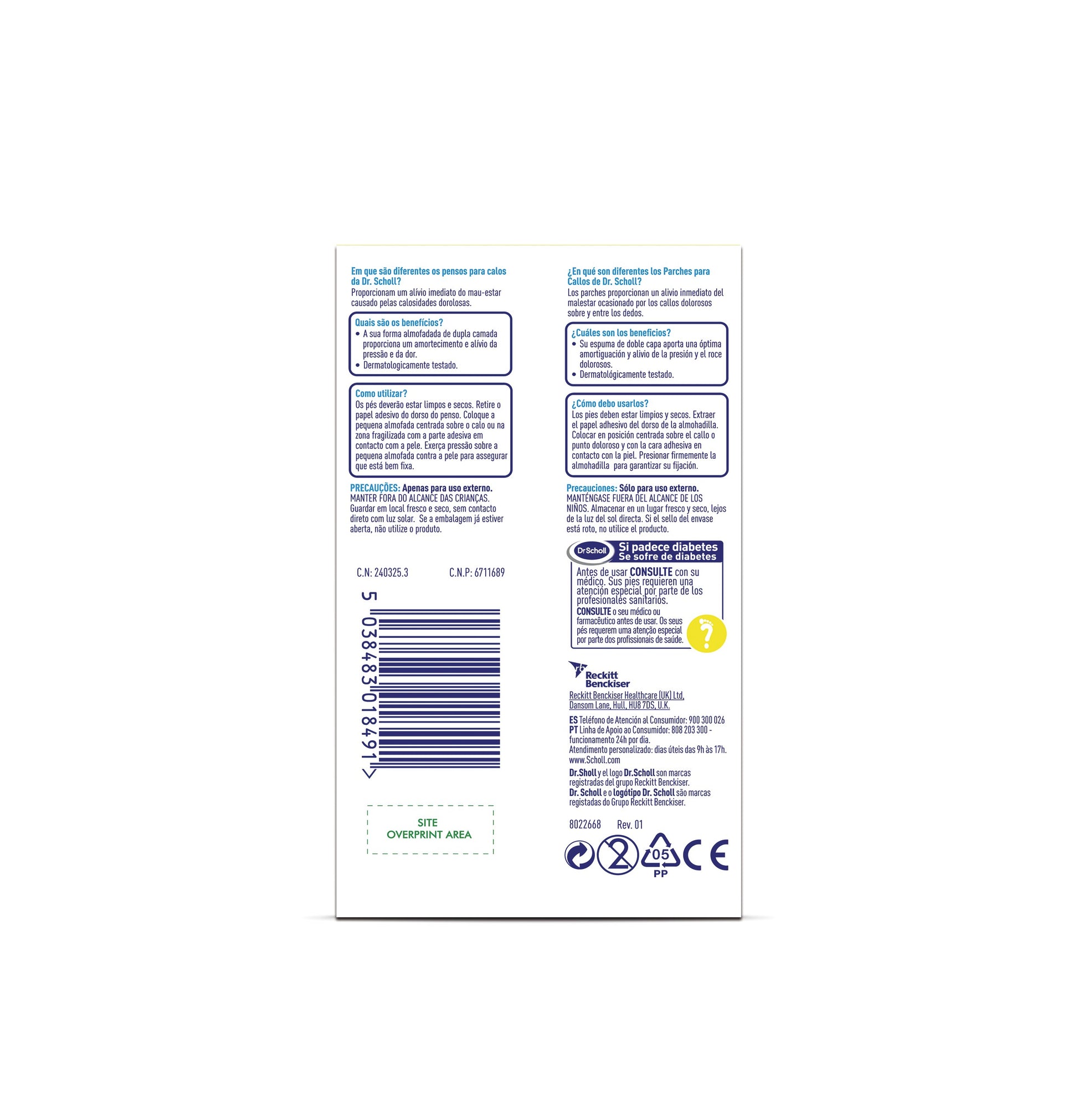 SCHOLL Parches Callos Molespuma 9 parches-2
