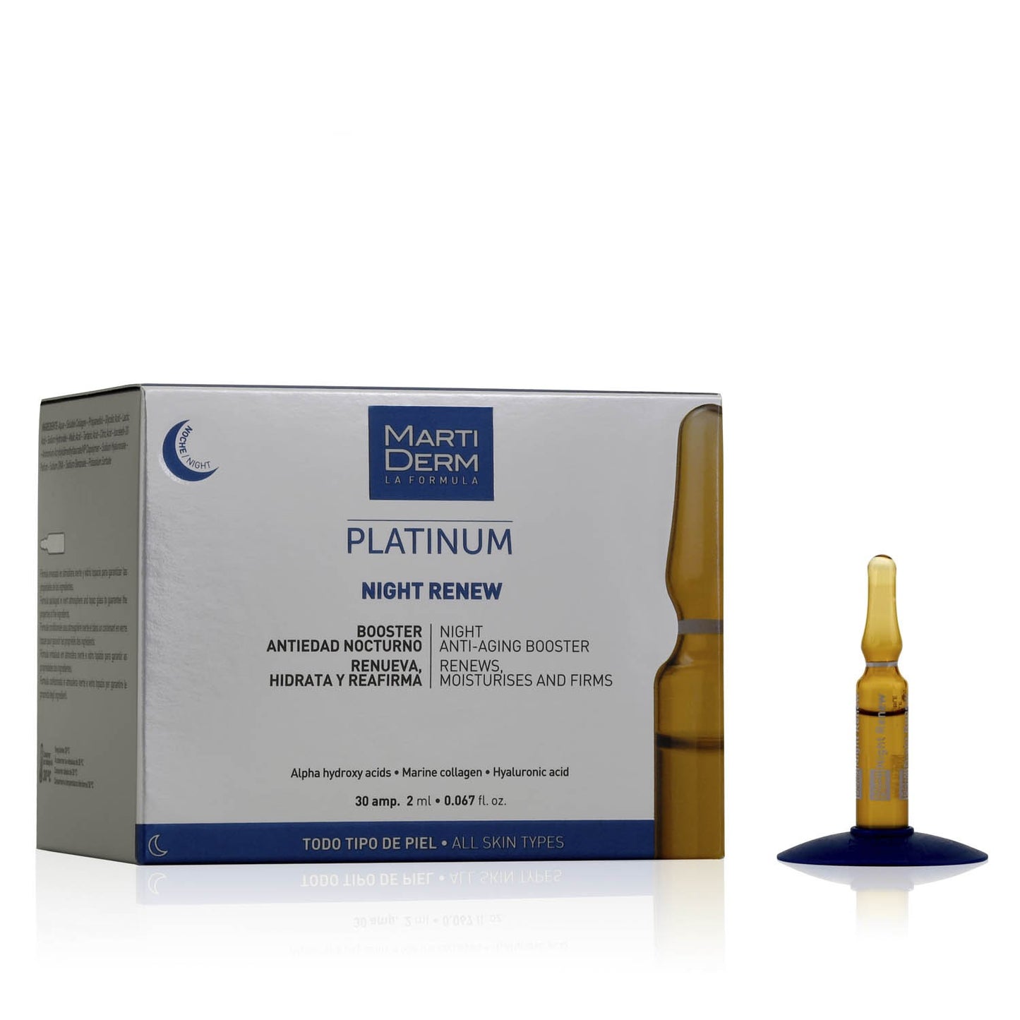 MARTIDERM Ampollas Platinum Night Renew x30 Ampollas-2