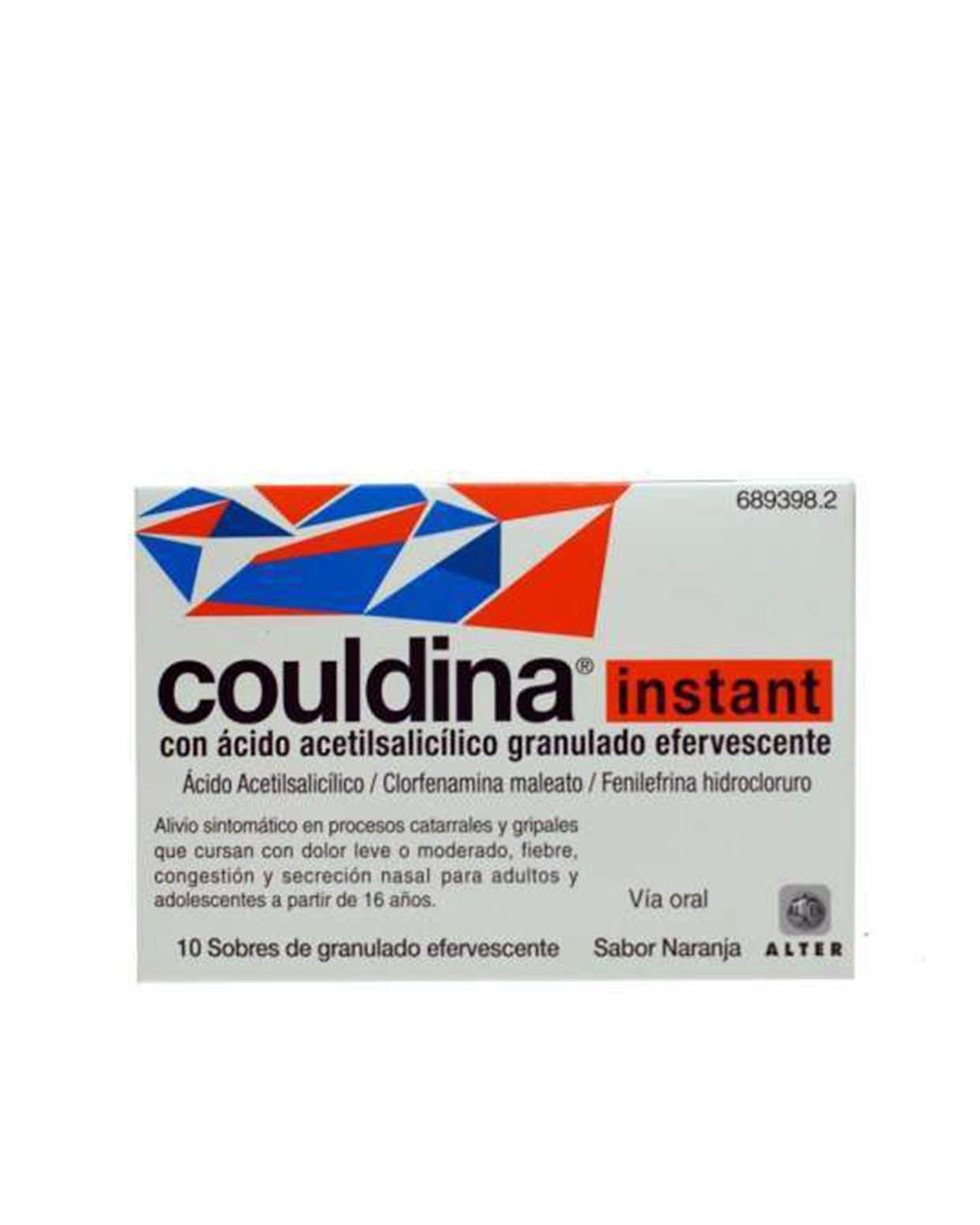 Couldina Instant con Acido Acetilsalicílico 10 Sobres-1