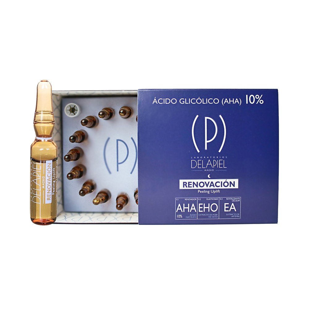 DELAPIEL Renovación 10% Ácido Glicólico Ampollas 15x2ml-1