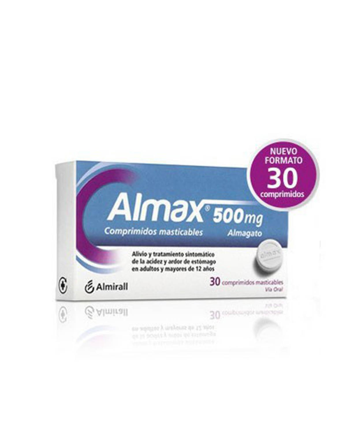 ALMAX 500MG 30 Comprimidos Masticables-1