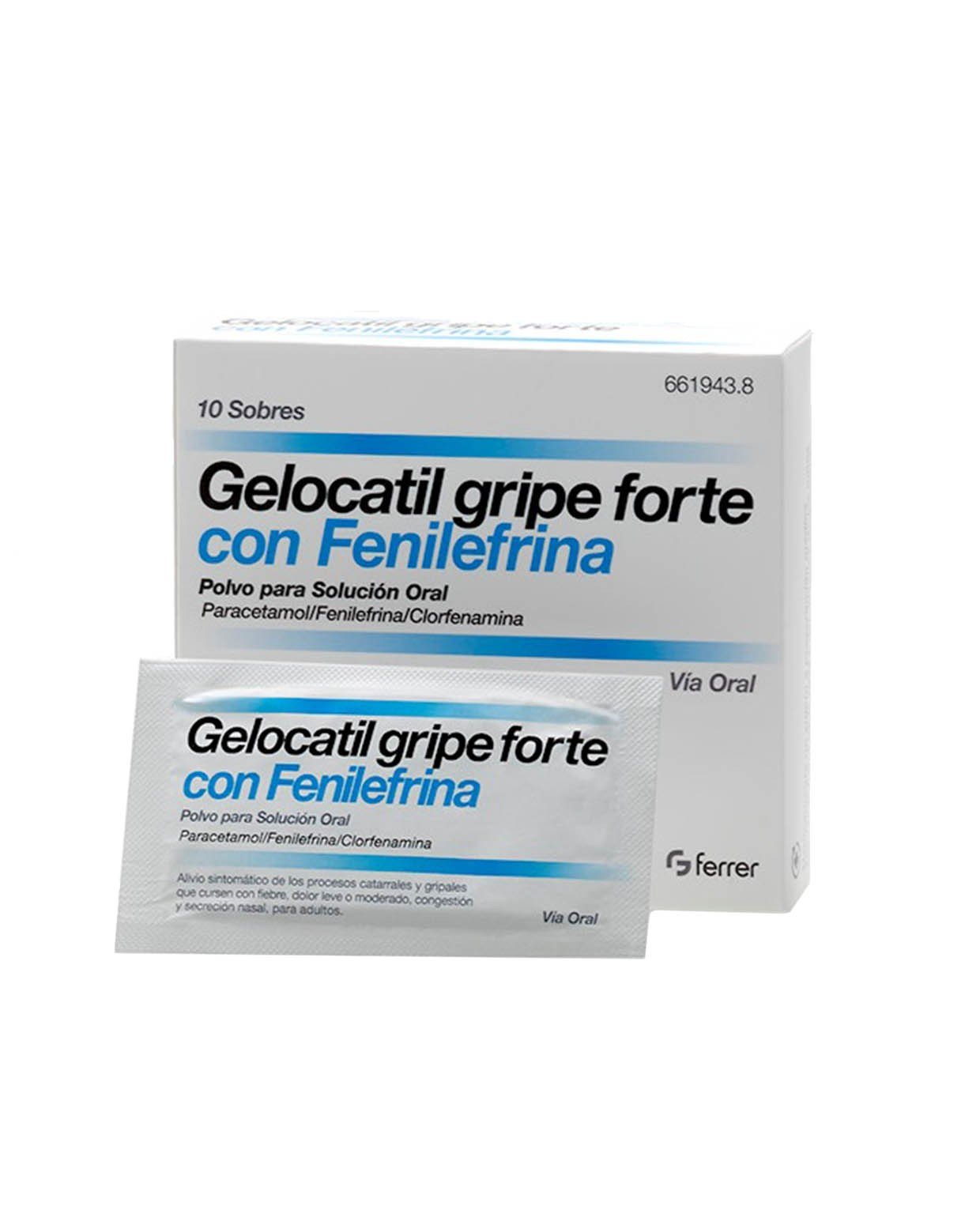 GELOCATIL Gripe Forte con Fenilefrina 10 Sobres-1